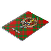 Clan Gregor Wappen über Tartan Notizblock (Linke Seite)