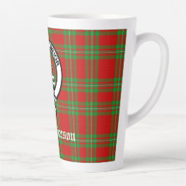 Clan Grierson Wappen Abzeichen & Tartan Milchtasse