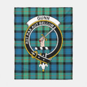 Clan Gunn Ancient Tartan Kariert Fleecedecke (Vorderseite)