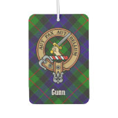 Clan Gunn Crest Air Freshener Autolufterfrischer (Vorderseite)