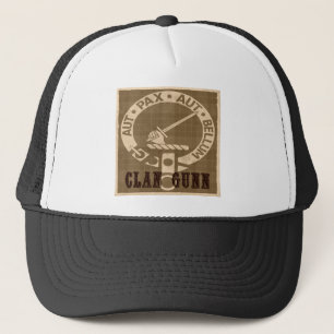 Clan Gunn Crest Badge - Sepia Truckerkappe
