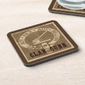 Clan Gunn Crest Badge - Sepia Untersetzer (Linke Seite)