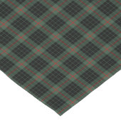 Clan Gunn Dark Green und Black Scottish Tartan Kurzer Tischläufer (Ecke)