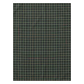 Clan Gunn Dark Green und Black Scottish Tartan Tischdecke (Vorderseite)