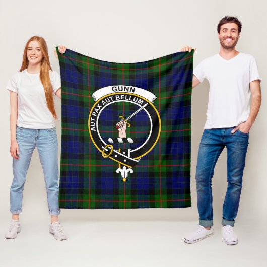Clan Gunn Modern Tartan Kariert Fleecedecke (Beispiel)