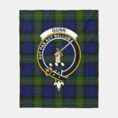 Clan Gunn Modern Tartan Kariert Fleecedecke (Vorderseite)