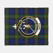 Clan Gunn Modern Tartan Kariert Fleecedecke (Vorderseite (Horizontal))