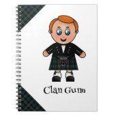 Clan Gunn-Notebook Notizblock (Vorderseite)