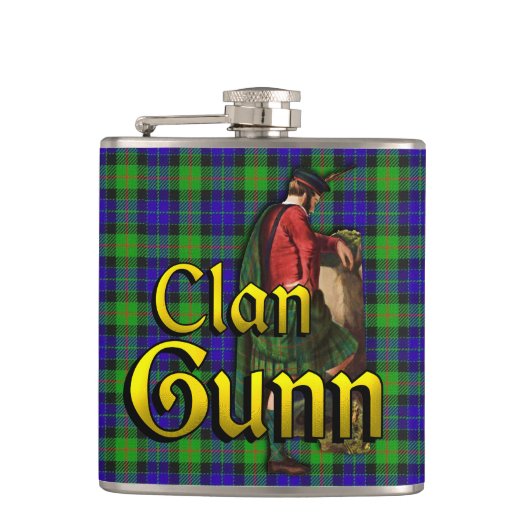 Clan Gunn Old Scotland Flachmann (Vorderseite)