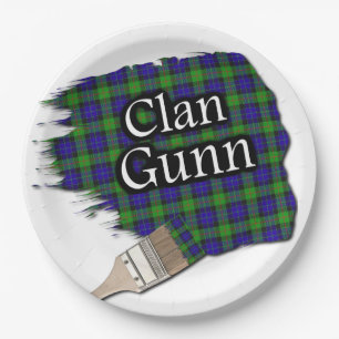 Clan Gunn Scottish Tartan Paint Brush Pappteller