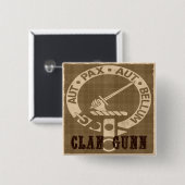 Clan Gunn Sepia Button (Vorne & Hinten)