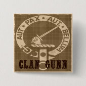 Clan Gunn Sepia Button (Vorderseite)