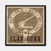 Clan Gunn Sepia Magnet (Vorne)