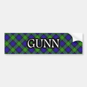 Clan Gunn Tartan Autoaufkleber