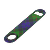 Clan Gunn Tartan Bar Key (Rückseite Schrägansicht)