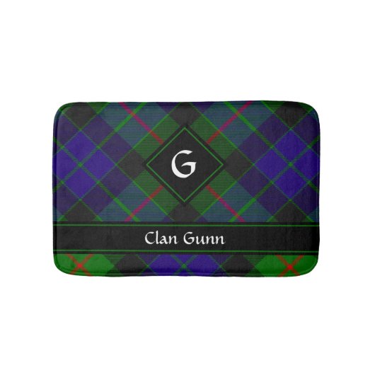 Clan Gunn Tartan Bath Mat Badematte (Vorderseite)