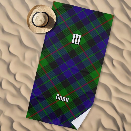 Clan Gunn Tartan Beach Towel Strandtuch