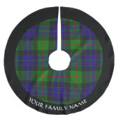 Clan Gunn Tartan Brushed Polyester Tree Skirt Weihnachtsbaumdecke (Vorderseite)