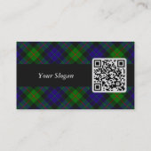 Clan Gunn Tartan Business Card Visitenkarte (Rückseite)