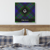 Clan Gunn Tartan Canvas Print Leinwanddruck (Insitu (Schlafzimmer))