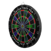 Clan Gunn Tartan Dart Board Dartscheibe (Vorderseite rechts)