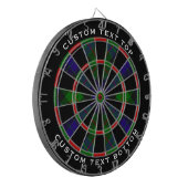 Clan Gunn Tartan Dart Board Dartscheibe (Vorderseite Links)