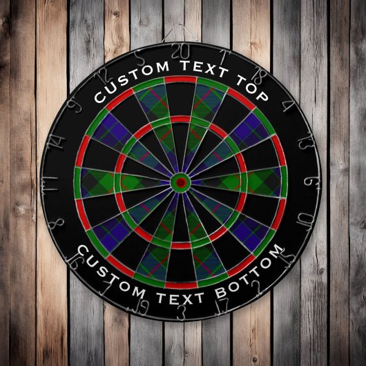 Clan Gunn Tartan Dart Board Dartscheibe