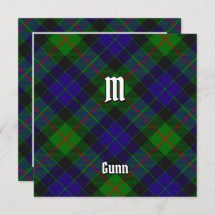 Clan Gunn Tartan Einladung