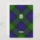 Clan Gunn Tartan Einladung (Vorderseite)