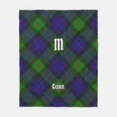 Clan Gunn Tartan Fleece Blanket (Vorderseite)