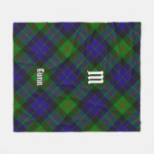 Clan Gunn Tartan Fleece Blanket (Vorderseite (Horizontal))