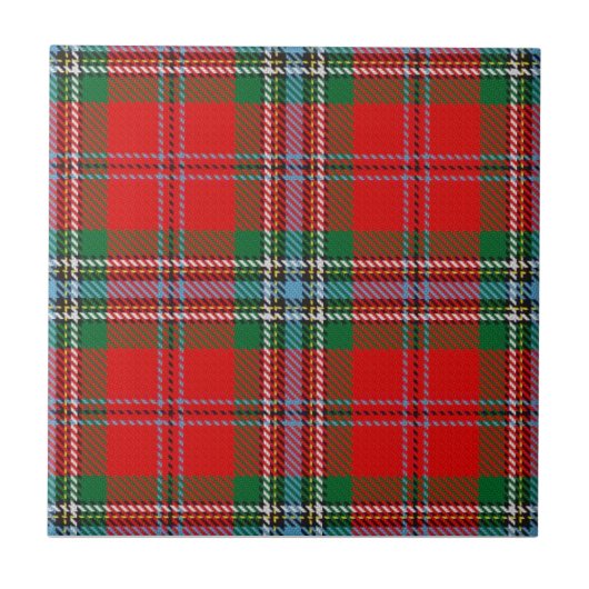 Clan Gunn Tartan Fliese (Vorderseite)