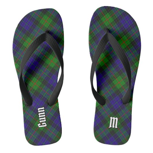 Clan Gunn Tartan Flip Flops Badesandalen (Fußbett)