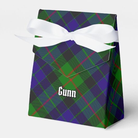 Clan Gunn Tartan Gevor Box Geschenkschachtel (Vorderseite)