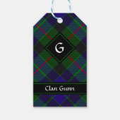 Clan Gunn Tartan Gift Tags Geschenkanhänger (Vorderseite)