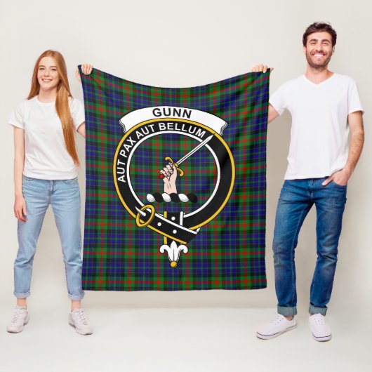 Clan Gunn Tartan Kariert Fleecedecke (Beispiel)