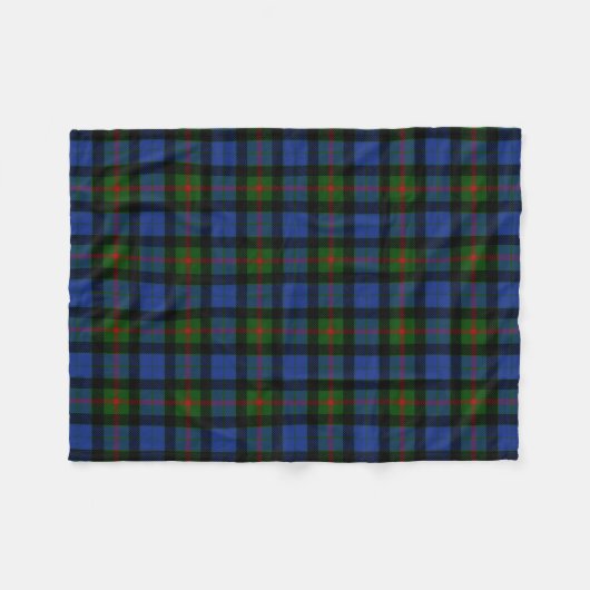 Clan Gunn Tartan Kariert Fleecedecke (Vorderseite (Horizontal))