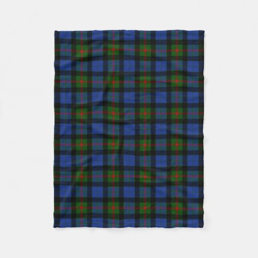 Clan Gunn Tartan Kariert Fleecedecke (Vorderseite)