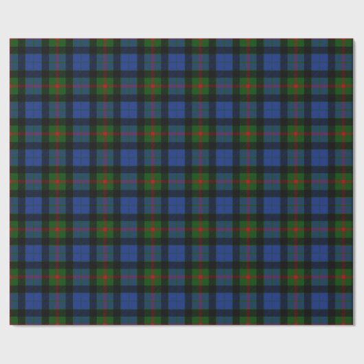 Clan Gunn Tartan Kariert Geschenkpapier (Flach)