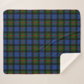 Clan Gunn Tartan Kariert Sherpadecke (Vorderseite (Horizontal))