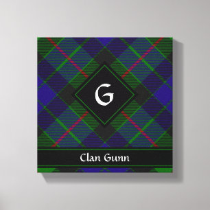 Clan Gunn Tartan Leinwanddruck