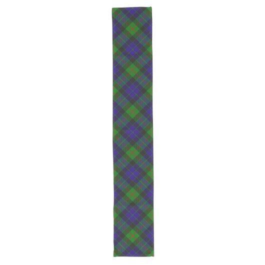 Clan Gunn Tartan Long Table Runner Großer Tischläufer (Vorderseite)