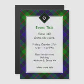 Clan Gunn Tartan Magnetkarte (Vorne/Hinten)