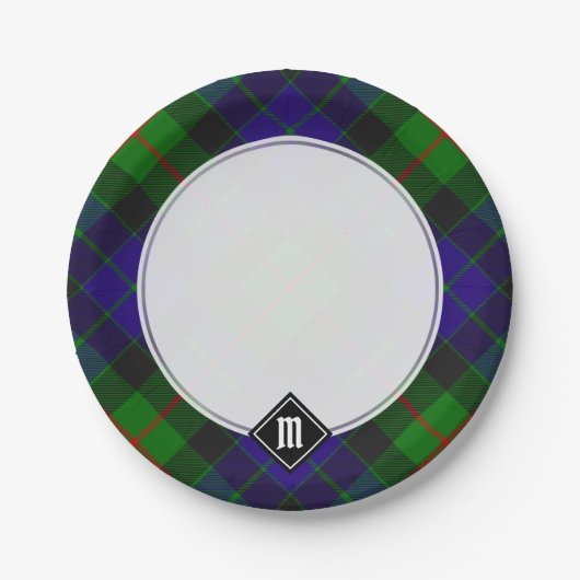 Clan Gunn Tartan Paper Tellers Pappteller (Vorderseite)