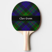 Clan Gunn Tartan Ping Pong Paddle Tischtennis Schläger (Rückseite)