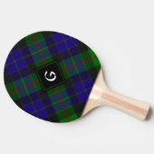 Clan Gunn Tartan Ping Pong Paddle Tischtennis Schläger (Seitenansicht)