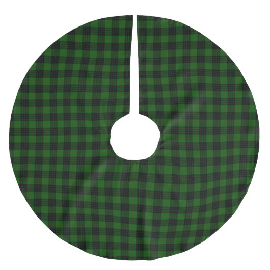 Clan Gunn Tartan Polyester Weihnachtsbaumdecke (Vorderseite)