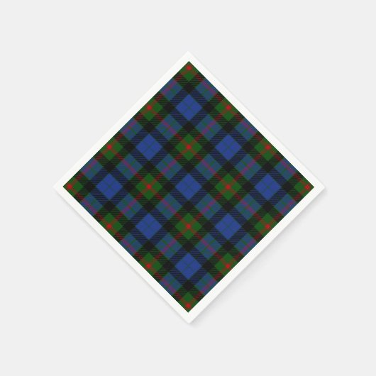 Clan Gunn Tartan Serviette (Ecke)