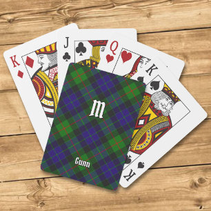 Clan Gunn Tartan Spielkarten