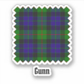 Clan Gunn Tartan Sticker (Vorderseite)
